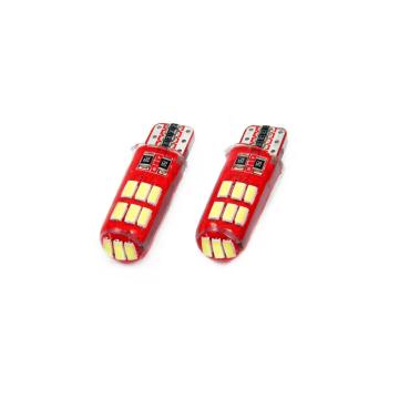 Set becuri auto cu Led Canbus compatibil T10E W5W 12 SMD de la Auto Care Store Srl