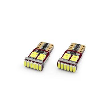 Set becuri auto cu led canbus compatibil T10E W5W 18 SMD alb