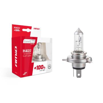 Set becuri cu halogen H4 12V 60 / 55W Lumitec silver + 100% de la Auto Care Store Srl