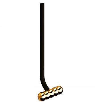 Maner mobilier Rigel negru mat auriu mat