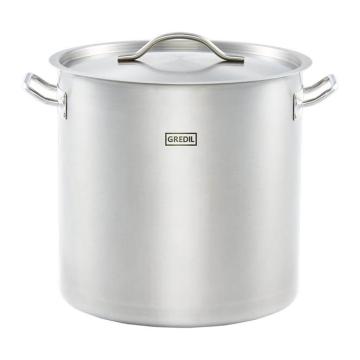 Oala inox profesionala cu capac 50.3 litri Eco de la Fimax Trading Srl