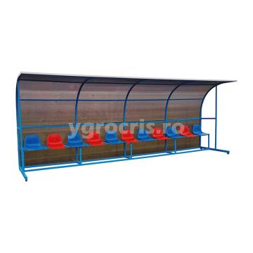 Cabina rezerve jucatori fotbal de la Mobilier Stradal Ygrocris Srl