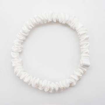 Elastic de par din matase naturala Mulberry, XS - White de la Luxury Anis Srl