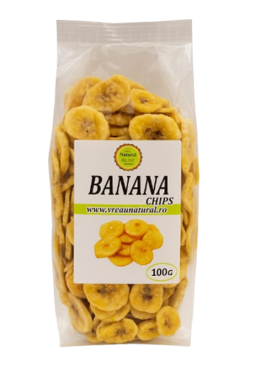 Banana chips 100gr de la Natural Seeds Product SRL