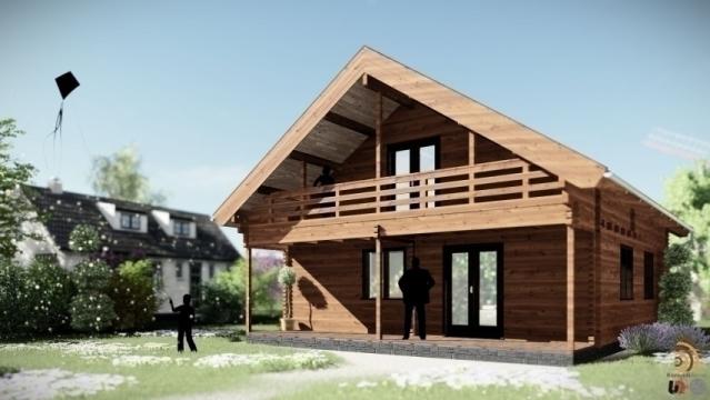 Casa familiala din grinzi de lemn, Sambeek de la Korondi Arcso Srl