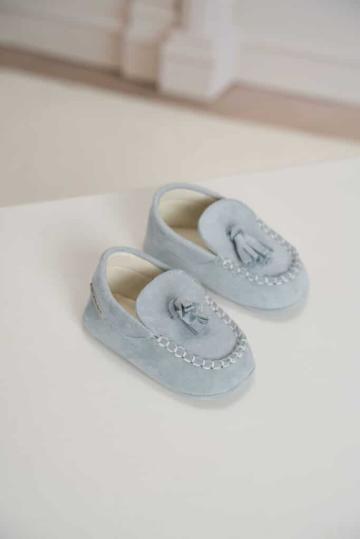 Mocasini botez Babywalker MI.1130 - bleu de la Andreeatex