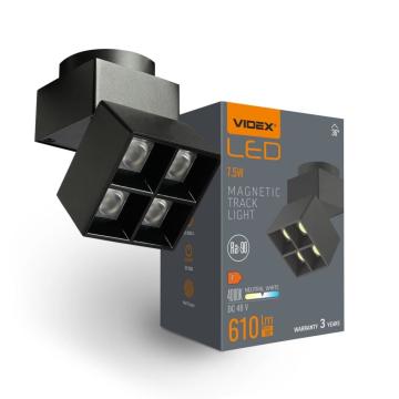 Spot LED compact 7.5W pentru sina magnetica subtire: Videx de la Casa Cu Bec Srl