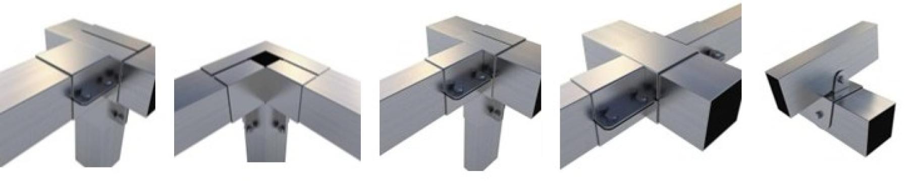 Conectori metalici pentru structuri demontabile