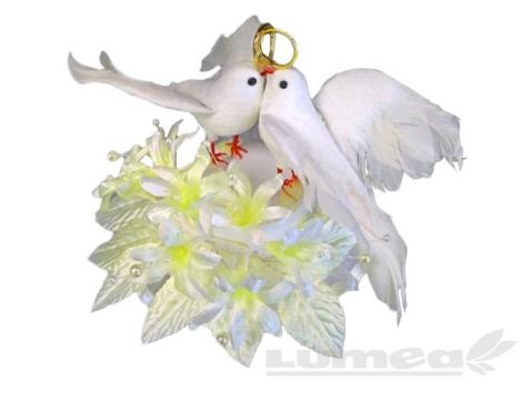 Figurine Mire si Mireasa Porumbite cu floare - Kardasis de la Lumea Basmelor International Srl