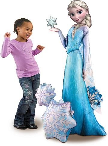 Balon Elsa the Snow Qween din Frozen 3D urias Air-Walker