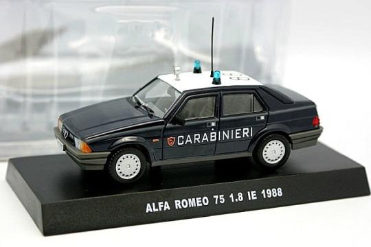 Macheta Alfa Romeo 75 1.8 IE Carabinieri 1988, 1:43
