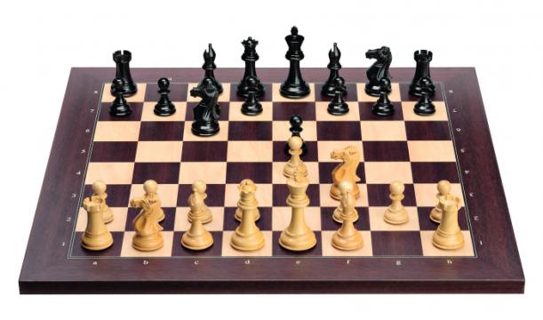 Tabla de sah electronica DGT (USB) rosewood piese Ebony de la Chess Events Srl