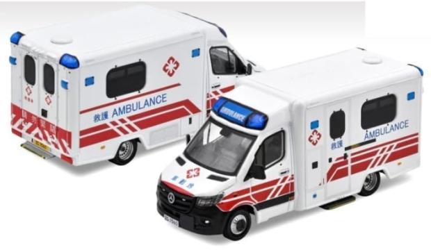 Macheta Mercedes-Benz Sprinter Ambulanta Hong Kong (PRA) de la Hobbyplanet Romania