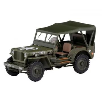 Macheta militara Jeep Willys CJ-5 1944 Verde 1:43 Cararama