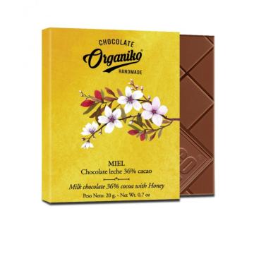 Ciocolata Organiko cu lapte si miere - 36% cacao