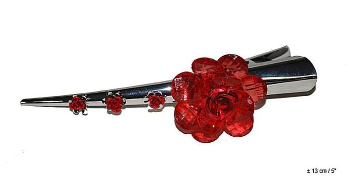Clema metalica de par cu trandafir 13cm - 53427 de la Hobbyplanet Romania