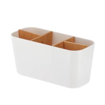 Organizator x5 bamboo 21x9x10 cm - alb de la URBANIX SRL