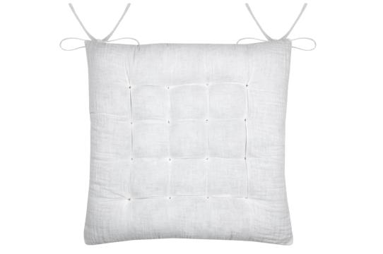 Perna de scaun Coline 38X38 cm, culoare crem, 100% bumbac de la URBANIX SRL