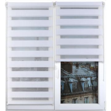 Rulou zebra 60x90 cm - alb compozitie polyester de la URBANIX SRL