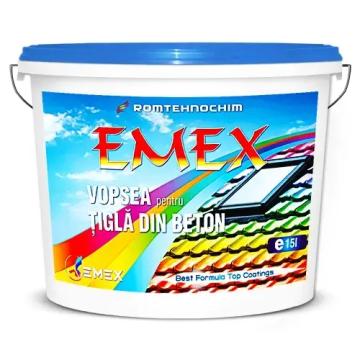 Vopsea de acoperis tigla si azbociment Emex