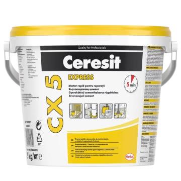 Mortar de reparatii ultra rapid Ceresit CX 5 / 5kg de la URBANIX SRL