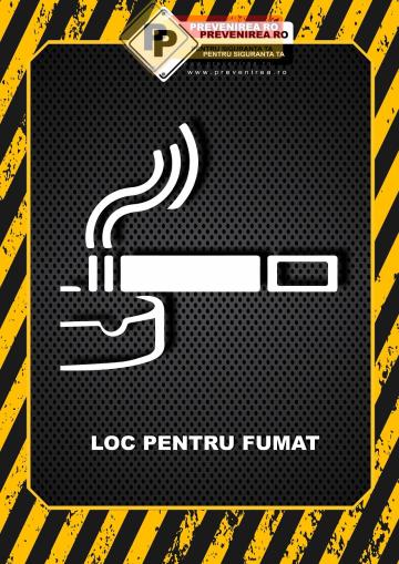 Afis Fumatul interzis - respecta regulile