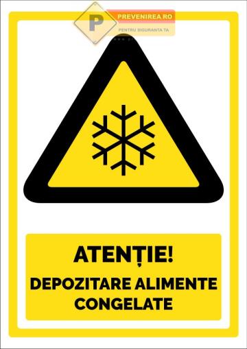Indicator atentie pentru depozitare alimente congelate