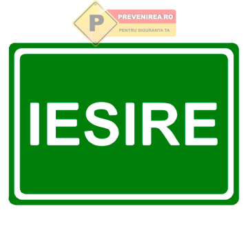 Indicator de iesire pentru situatii de urgenta