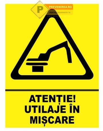 Indicator pentru utilaj in miscare