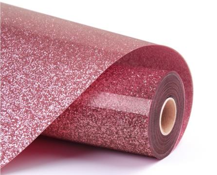 Vinil termotransferabil cu sclipici - Pink - 30.5 x 90 cm