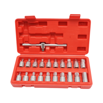 Trusa chei busoane baie ulei cu profil patrat, hex, torx 21