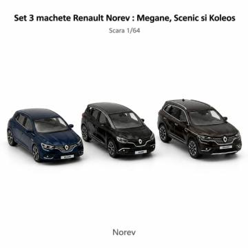 Set 3 machete Renault Megane, Scenic si Koleos de la Hobbyplanet Romania