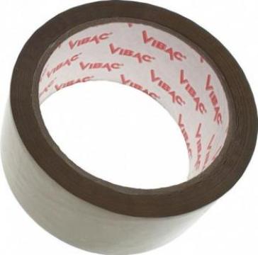 Banda adeziva, solvent, Vibac, 48x120 m, maro
