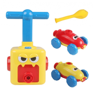 Joc pompa Balloon Car air power cu lansare inertiala de la Speedbox Srl
