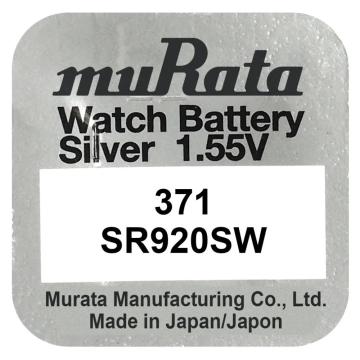 Baterie, Oxid de Argint, muRata 371 sr920sw, 1.55V, 1 buc de la Saralma Shop Srl