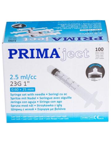Seringi 3 ml cu filet si ac 23G - 100 buc de la Distrimed Lab SRL