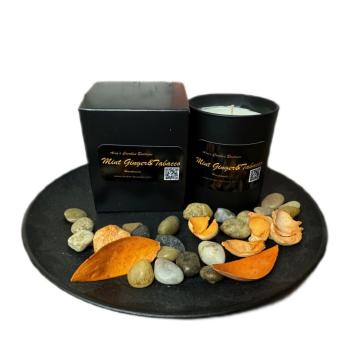 Lumanare parfumata Mint Ginger Tobacco de la Zlota Emil-Nicolae Intreprindere Individuala