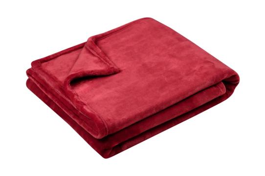 Patura Doudou 130X160 cm, culoare Rosu, 100% poliester de la URBANIX SRL