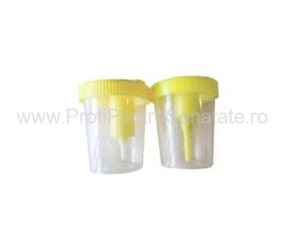 Recipient urina cu vacuum steril 100 ml