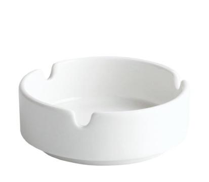 Set 12 scrumiere portelan alb 8.5 cm - scrumiere mici terasa de la Ad Horeca Concept Srl