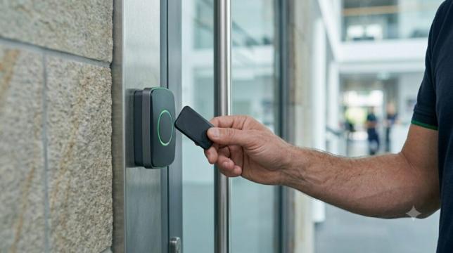 Sistem control acces cartela, amprenta