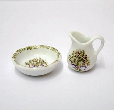 Miniaturi Set pentru spalare din portelan victorian