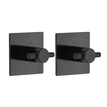 Carlig x2 patrat - negru de la URBANIX SRL