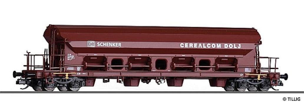 Macheta Vagon cereale, Cerealcom Dolj, Tillig 1536, scara TT de la Hobbyplanet Romania