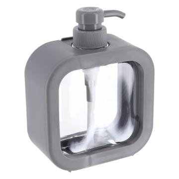 Dispenser sapun plastic 500ml - gri / transparent