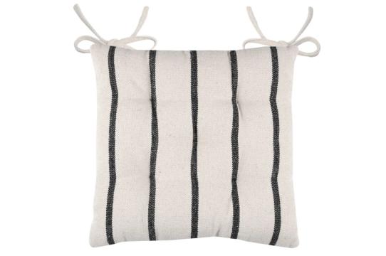 Perna de scaun St Trop 40X40 cm, culoare negru, 100% bumbac de la URBANIX SRL