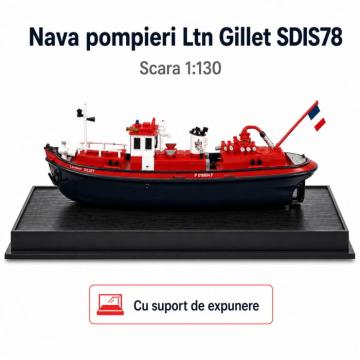 Macheta nava pompieri Ltn Gillet SDIS78 Franta, scara 1:130 de la Hobbyplanet Romania