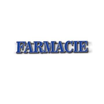 Litere volumetrice Farmacie - Clasic Albastru