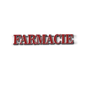 Litere volumetrice Farmacie - Clasic Rosu