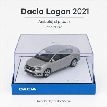Macheta auto Dacia Logan 2021 Moonstone Grey, 1:43, Norev de la Hobbyplanet Romania